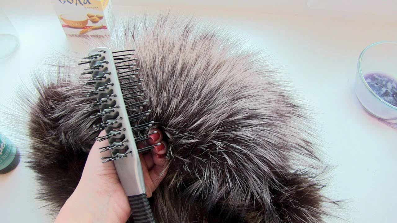 Чистка натурального меха