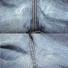 Штопка джинс